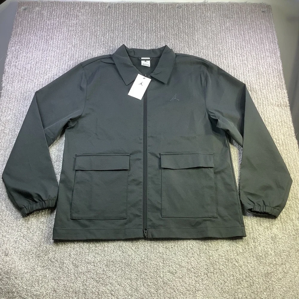 Jordan Golf Full Zip Lightweight Golf Jacket Grey Mens Size Large NWT